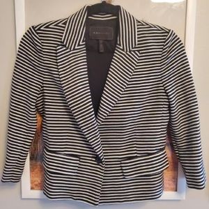 BCBG MaxAzria Natalia Striped Cropped Blazer